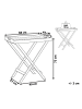 Beliani Beistelltisch JAVA in Braun - (W) 68 x (H) 73 x (L) 45 cm