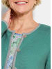 GOLDNER Cardigan Elegante Strickjacke mit Taschen in salbei / gemustert