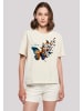 F4NT4STIC Ladies Everyday T-Shirt Schmetterling in Whitesand