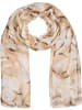 styleBREAKER Schal mit Marmor Muster in Beige