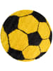 KADIMA DESIGN Teppich Kinder Hochflor Fußball Motiv Polypropylen Kinderzimmer in Gelb