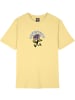 Santa Cruz Shirt "Delfino Flower Front T-Shirt" in Gelb