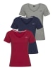H.I.S. T-Shirt in blau, grau, rot