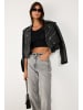 NO MATTER WHAT Crop Top in Schwarz