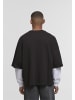 DEF Long Sleef in jetblack/brightwhite