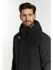 DreiMaster Klassik Wattierte Winterjacke in Schwarz