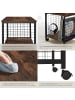 tectake Beistelltisch Gary 40 x 40 x 48 cm, Industrial Holz dunkel, rustikal