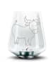 Mr. & Mrs. Panda Gravur Glas Sternzeichen Stier ohne Spruch in Transparent