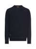 Camel Active Strickpullover mit Rundhalsausschnitt in Navyblau
