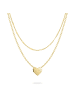 LIEBESKIND BERLIN Halskette Broken Heart Layering in gold