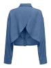 ONLY Langarmbluse Hemdbluse in Medium Blue Denim