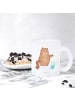 Mr. & Mrs. Panda Teetasse Katze Wasserglas ohne Spruch in Transparent