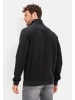 Camel Active Sweatshirt mit Stehkragen aus reiner Baumwolle in Schwarz