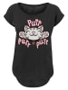 F4NT4STIC T-Shirt Big Bang Theory TV Serie Soft Kitty Purr in schwarz