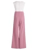 Vera Mont Jumpsuit mit weitem Bein in Patch Rosé/White