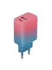 Anycubic Setty Ladegerät USB + USB-C 20W LSIG-AC-20 Türkis-Rosa-Farbverlauf
