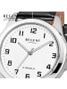 Regent Analog-Armbanduhr Regent Lederarmband schwarz mittel (ca. 39mm)