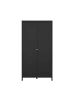 ebuy24 Kleiderschrank Madrid Schwarz 103 x 59 cm