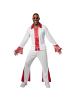 tectake Zweiteiliges und zweifarbiges Kostüm im Disco-Outfit, rot/weiß