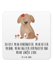 Mr. & Mrs. Panda Untersetzer Set Hund Dame mit Spruch in Weiß