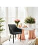 SONGMICS Esszimmerstuhl Tyra in Schwarz - (B)62.5 x (H)85 x (T)60 cm