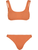 Urban Classics Urban Classics Damen Ladies Tanktop Crinkle Bikini in papaya