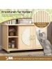 COSTWAY Katzenschrank 82x48x52cm in Beige