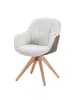home24 home24 drehbarer Armlehnenstuhl 2er-Set im modernen Stil in Beige / Braun