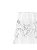 Mr. & Mrs. Panda Weißwein Glas Igel Seilhüpfen ohne Spruch in Transparent