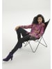 Aniston SELECTED Hemdbluse in lila-beere-braun