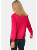 GOLDNER Kurzgröße:  Kaschmir-Strickjacke mit Rundhals in pink
