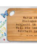 Mr. & Mrs. Panda Holzbrettchen Spruch Biologin Wahrheit mit Spruch in Braun