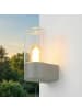 Licht-Erlebnisse Außen Wandlampe (B)8.9 x (H)19.7 cm in Grau Klar