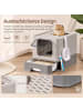 Feandrea Katzentoilette Boxal in Hellgrau-Dunkelgrau - (B)54.3 x (H)37.8 x (T)42.5 cm