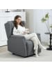 HOMCOM Fernsehsessel mit Liegefunktion-94L x 80B x 101H cm-Dunkelgrau