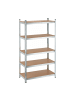 relaxdays Schwerlastregal in Silber - (B)100 x (H)180 x (T)50 cm