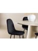 ebuy24 Essgruppe Lanzo (5-teilig) Whitewash, schwarz 120 x 120 cm