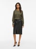 Vila Oberteil mit langen Ärmeln in Dusty Olive