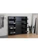 ebuy24 Schuhschrank Pisa Schwarz 150 x 16 cm