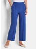 GOLDNER Elegante Stoffhose mit Biesen in royalblau