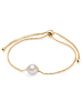 Valero Pearls Armband Sterling Silber gelbgold Süßwasser-Zuchtperle weiß in gelbgold