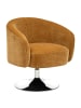 Atmosphera Créateur d'intérieur Wohnzimmer Drehstuhl EDITH in Senfgelb, 73 cm