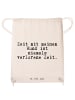Mr. & Mrs. Panda Stofftasche Zeit mit meinem Hund... mit Spruch in Creme
