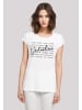 F4NT4STIC T-Shirt Valentine Herz Hugs Love Flowers in weiß