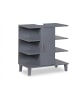 relaxdays Waschbeckenunterschrank in Grau - (B)64 x (H)65 x (T)31 cm