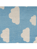 Beliani Kinderteppich GWALIJAR in Blau/Weiß - (W) 60 x (H) 1 x (L) 90 cm