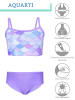 Aquarti Mädchen Bikini Set Zweiteilig Bikinislip Bustier in lila Modell 1