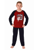 NORMANN langarm Schlafanzug Pyjama Basketball - 77469 in rot
