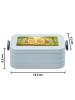 Mr. & Mrs. Panda Bento Box Eulen Liebe Design ohne Spruch in Blau Pastell