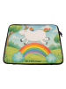 Mr. & Mrs. Panda Hülle Laptop Einhorn Regenbogen Design ohne Spruch in Weiß